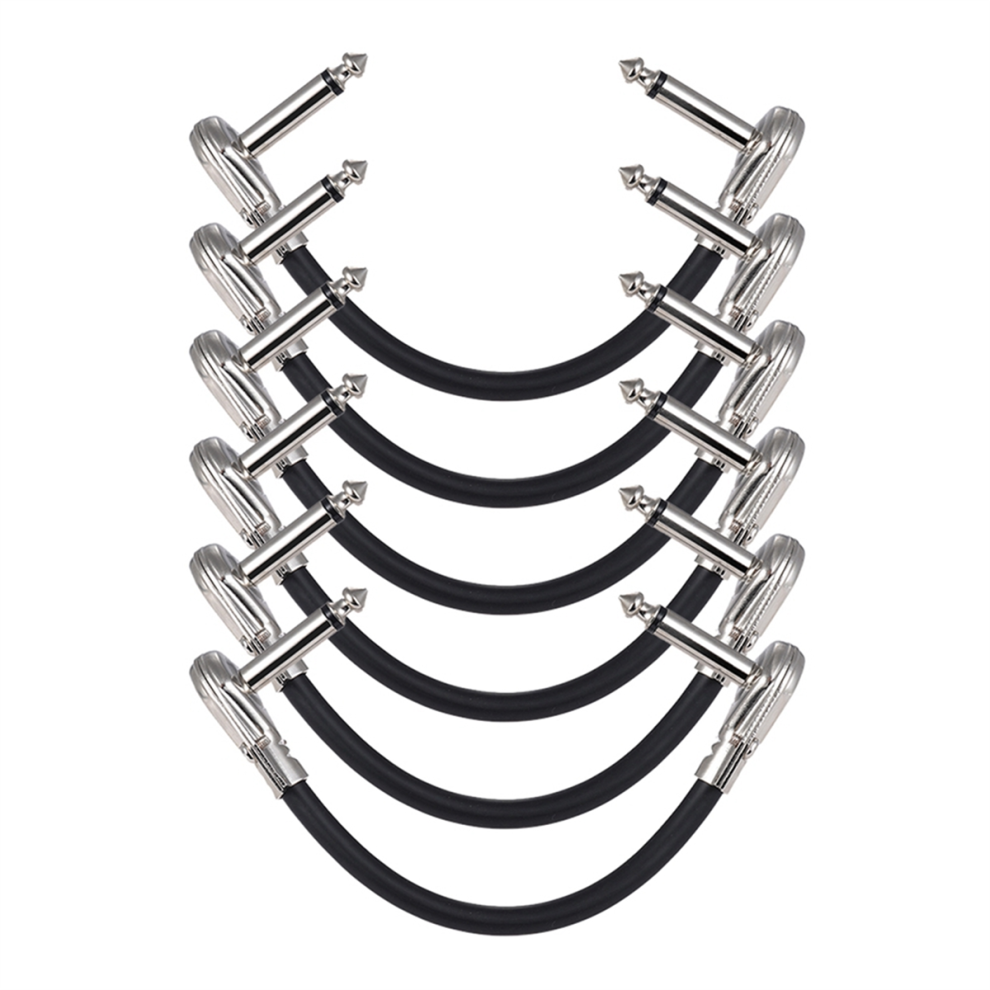 Cavo Di Collegamento Per Strumenti Ed Effetti Per Chitarra Da 6 Pezzi, 15 Cm, 1/4 Di Pollice-image
