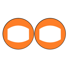 Oranje kajakzeil PVC paddleboard in de vorm van een downwind