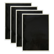Carta per marcatura con incisione laser nera, 4 pezzi, carta oscurante per test 39x27 cm