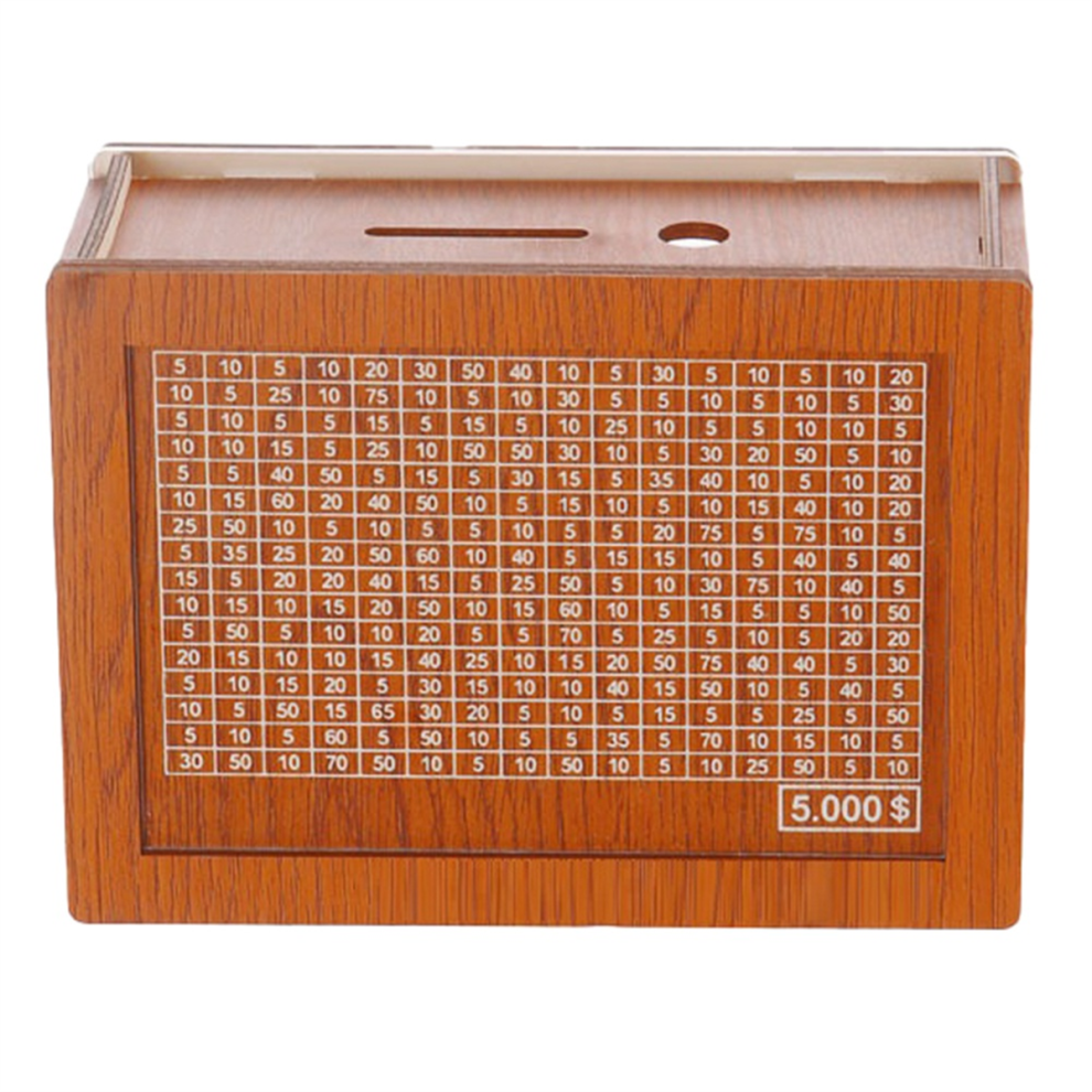 Scatola Salvadanaio, Cassaforte In Legno Per Bambini E Adulti, Scatola Riutilizzabile