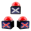 3Pcs Game Answer Buzzer, Buzzer Alarm Sound Play Button with Light Tri 6