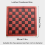 33CM Leather Chessboard Design Portable Board Game Accessory Metal Cor 3