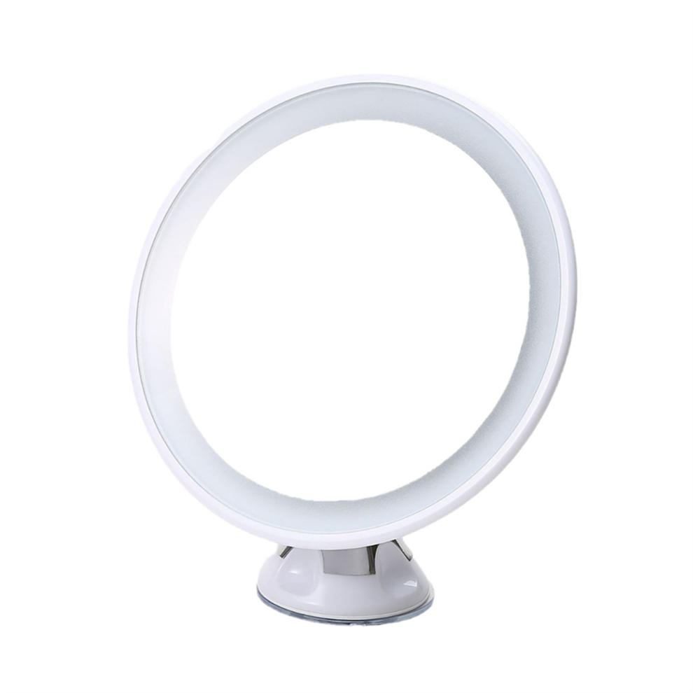 Specchio Da Trucco Intelligente Con Ingrandimento 10X, Luce Supplementare A Led E Ventosa