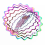 Eule Farbverlauf Wind Spinner Skulptur 3D Chimes Sun Catcher Blick 7