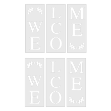2Set Willkommen Zeichen Schablone Kit für Front Tür Malerei auf Holz Ostern T