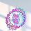 Eule Farbverlauf Wind Spinner Skulptur 3D Chimes Sun Catcher Blick 6