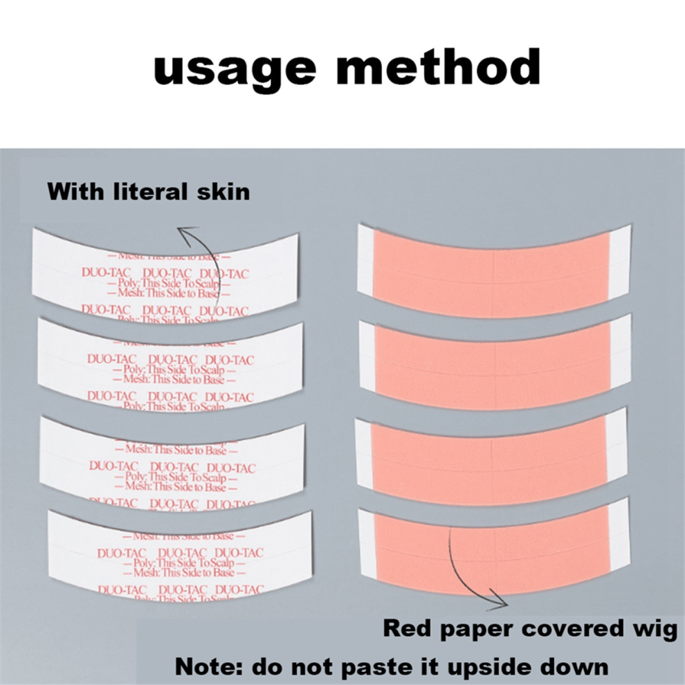 Typecat Unisex 72Pc/Lot Super Strong Duo Wig Double Tape Adhesive Extension Hair Stri