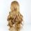 28 polegadas loiro médio grande onda mulheres cabelo longo cacheado para química fi 3
