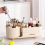Make-up-Organizer-Arbeitsplatte mit Schubladen, 360 drehbarer Bürstenhalter 3