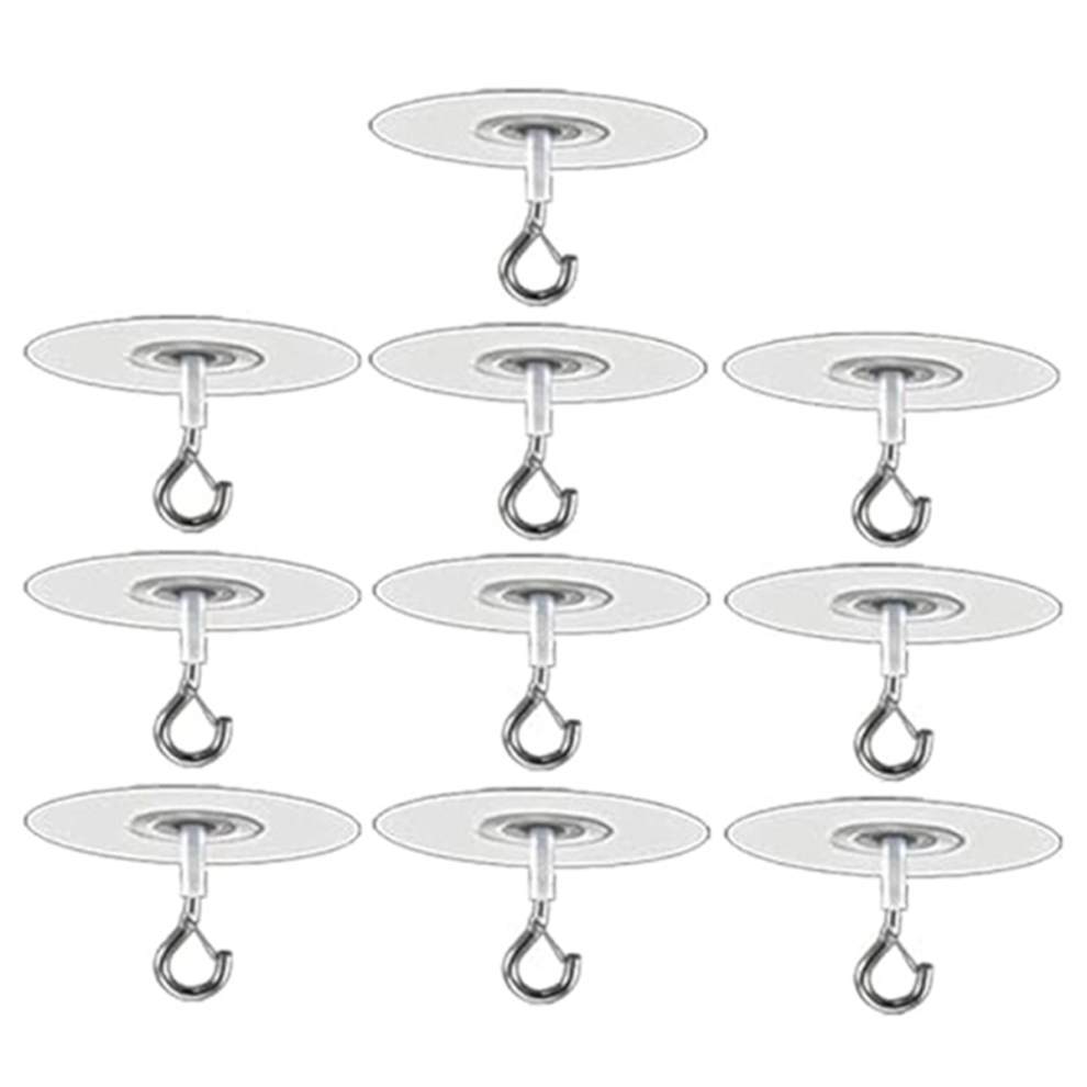 10Pcs Adhesive Ceiling Hooks For Popcorn Concrete Textured Wall No D 4853961267106