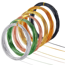 196 jalan (196 jalan) 6 väriä, litteä alumiinilanka, 0,5 x 1 mm värillinen lanka askarteluun