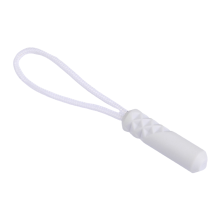 Tirador de cremallera de plástico, cuerda de escalada, cuerda de mochila blanca