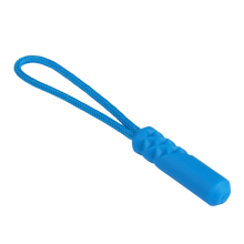 Tirador de cremallera de plástico, cuerda de escalada, cuerda de mochila azul
