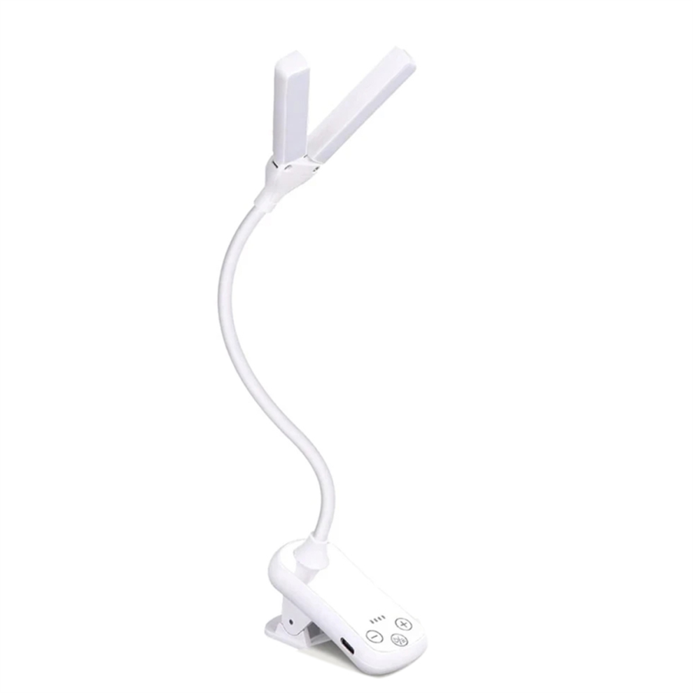Luce Di Lettura A Doppia Testa Con 14 Led E Controllo Touch Con 8 Livelli Di LuminositÃ , Usb Re