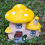 Miniaturstatue, Feengartenhausstatue aus Harz, Miniaturlandschaft D 6