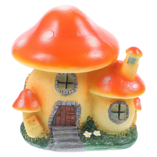 Miniaturstatue, Feengartenhausstatue aus Harz, Miniaturlandschaft D 1