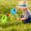 4PCS Plastic Watering Cans Chicken Garden Play Kids Beach Bath Random 5