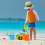 4PCS Plastic Watering Cans Chicken Garden Play Kids Beach Bath Random 3