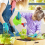 4PCS Plastic Watering Cans Chicken Garden Play Kids Beach Bath Random 6