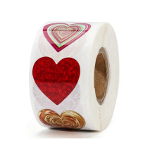 Herzform Aufkleber Valentinstag Hochzeit Geschenk Box Tasche Dekoration Bi