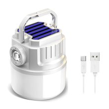 Campinglaterne wiederaufladbar mit 4 Lichtmodi, IPX6 wasserdicht, USB C