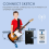 2,4 GHz trådløst gitarsystem oppladbar lydsender/mottaker 6