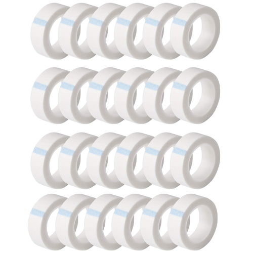 24 rouleaux de ruban adhésif blanc pour extensions de cils 1