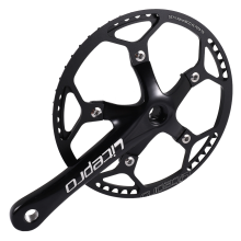 Pedivela de velocidade única 53T 170mm Crankarms bicicleta dobrável com proteção