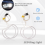 4x Ccfl Angel Eye Led Ring Light Branco Sem Projetor para E46 Série 3 6