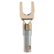 Y-stekker 45 graden aansluitklem spade connector voor luidsprekerdraden DIY/Speake