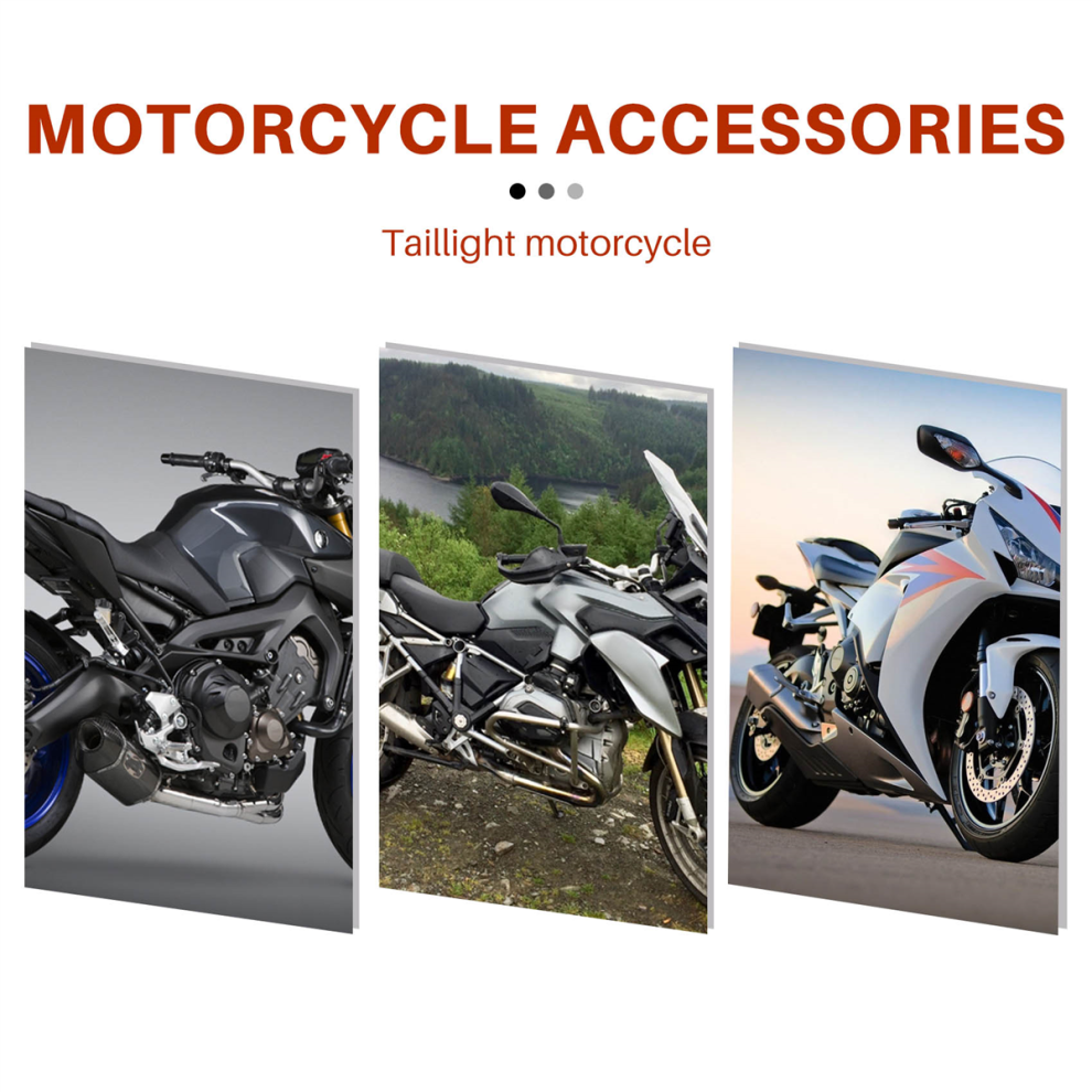 Motorcycle Integrated Led Tail Turn Signal Clear For Mt-09 Fz-09 Light 4853961276313
