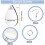 60Pcs Sublimation Blank Ohrringe Unfinished Teardrop Wärme Transfer Pri 8