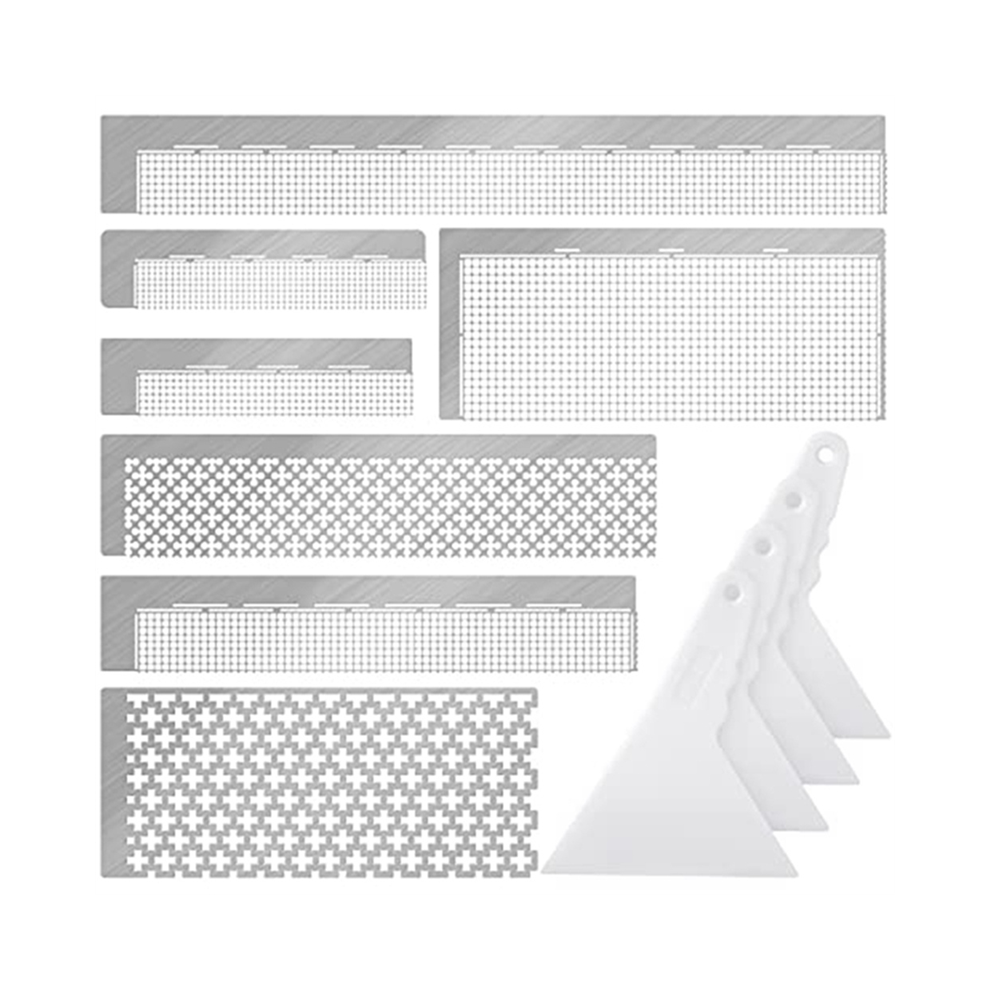 Set Di Righelli In Acciaio Inossidabile A Maglie 216 400 520 599 699 800 1020 Gri Vuoto