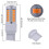 7440, T20 LED-Birnen Bernsteingelb 900 Lumen Superhelle Blinker 5