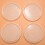 Pacote com 4 moldes de silicone para porta-copos redondos grandes, diâmetro 3,94 polegadas/10 cm, Mo 10