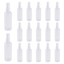 50 stk. 100 ml gjennomsiktig plast parfymeforstøver liten mini tom ref.