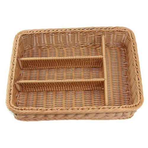Kitchen Drawer Organizer Cutlery Storage Basket 4 Compartments Forks K 1