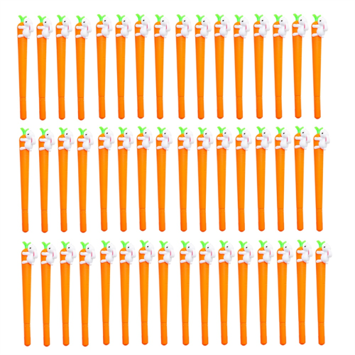 100X Στυλό μελανιού Carrot Bunny, Πασχαλινό δώρο για διακόσμηση πάρτι του Πάσχα, Ballpoin 1