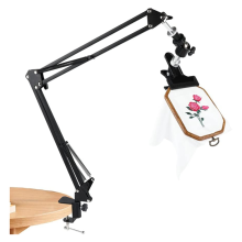 Suporte para bastidor de ponto cruz: suporte giratório de metal ajustável com