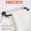 Industrial Pipe Bathroom Towel Holder Set, Rustic Farmhouse Black Rack 5