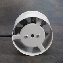 220V Inline Duct Fan Booster Exhaust Blower Air Cooling Vent White - 4