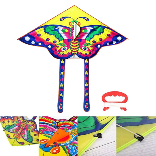 Pipa colorida de cauda longa de nylon, brinquedos voadores para crianças K 2