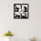 Modern 3D Digital Wall Clock Cat Mirror Non Ticking Silent Battery Clo 7