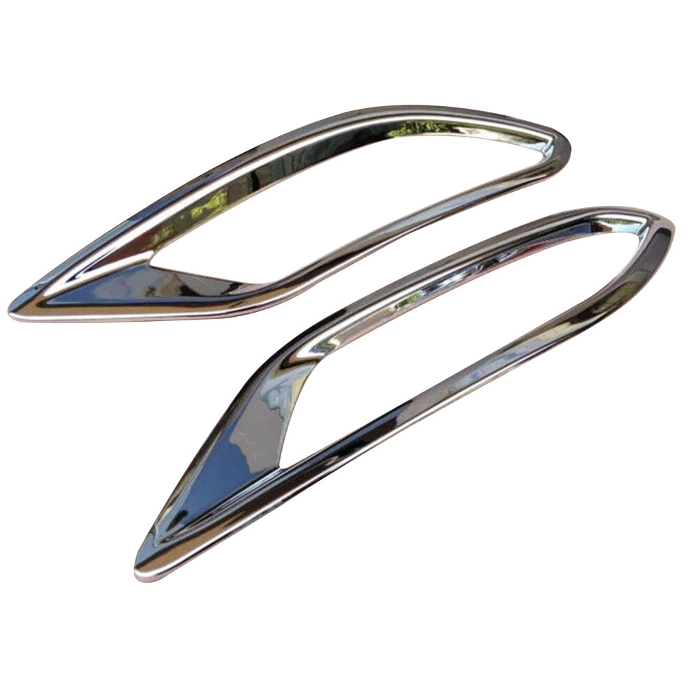 Chrome Rear Bumper Fog Reflex Cover Trim Molding Lamp Garnish Fo Light 4853961298919