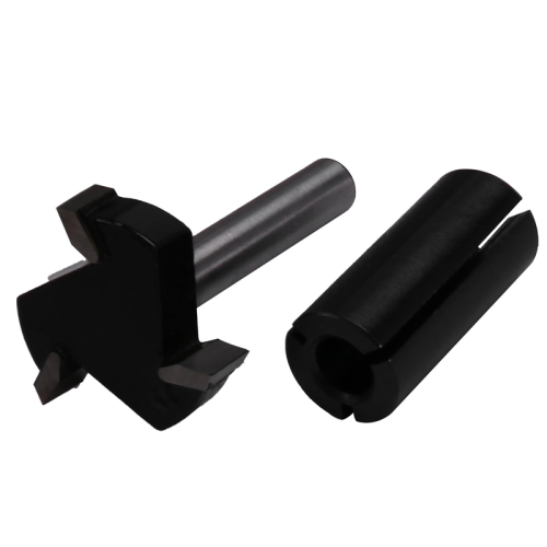 CENYB CNC Spoilboard Surfacing Router Bit – 1/4 Inch Shank, 2 Inch Cutting Diameter, 4 Teeth, YG8 Alloy, With Collet
