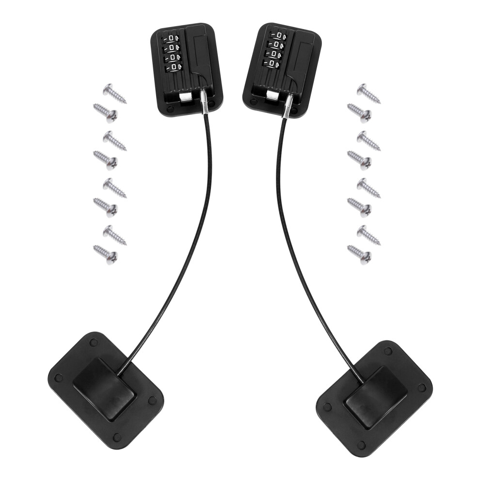 2 Pack Refrigerator Lock Combination Coded,Fridge For Kids Safe, Child Typecat