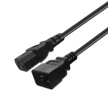 IEC 320 C13 til C20 AC strømforsyning forlængerledningsadapter til PDU UPS (