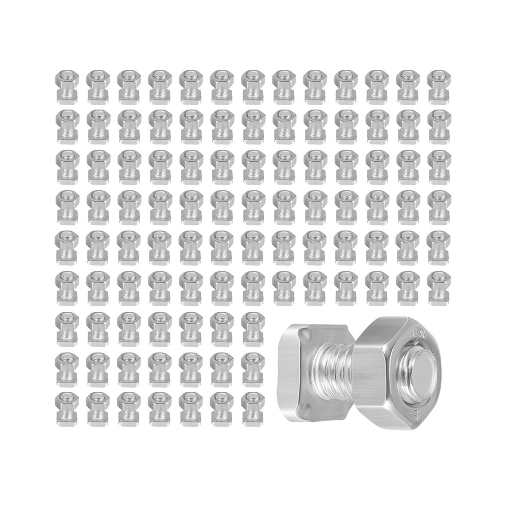 50 Packs Greenhouse Nuts And Bolts Square Repair Kit Parts Replacement 4853961298629