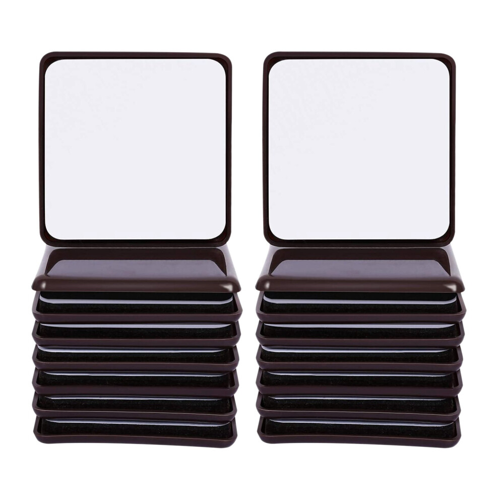 16Pc Furniture Sliders And Gliders Square Self Adhesive Chair Leg Floo 4853961200646