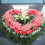 stk. blomsterskum hjerteformet blomsterholder med til bryllupscentertærte 6